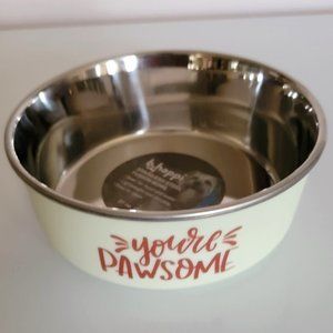 B-Happi Stainless Steel 31-oz Dog Bowl, NWT